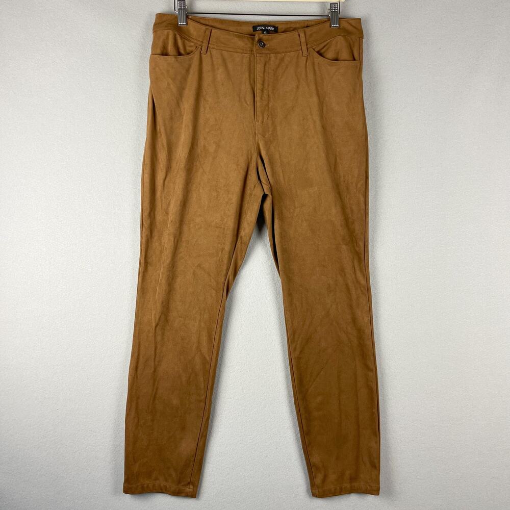 John Mark Tan Straight Leg Pants